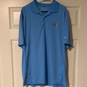 Nike Men's UNC Chapel Hill Finley Golf Course Carolina Blue Polo Shirt